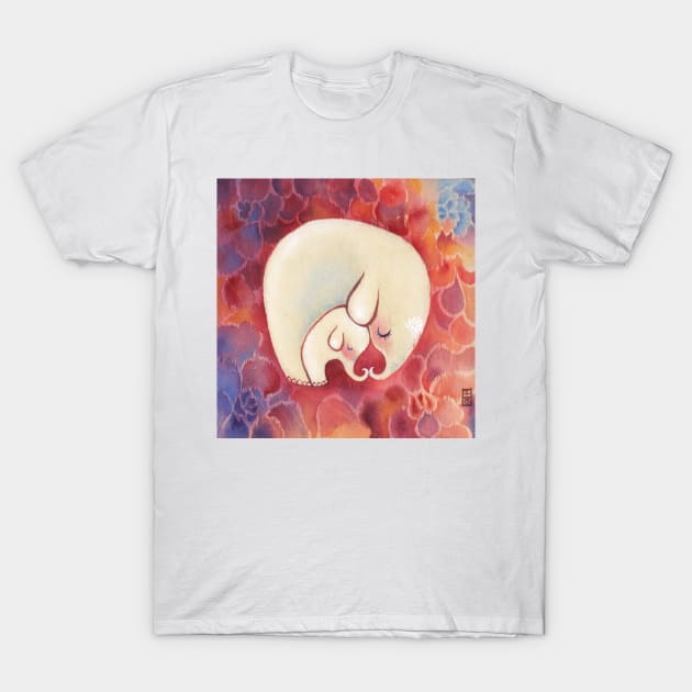 Mother's Day Elephants T-Shirt by Alina Chau